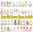 thumbnail image 1 of Easter Bunny Gnome Plush with Carrot Doll Ornament, Faceless Dwarf Decoration for Party, Table, and Shelf Display, Cute Spring Home Holiday Accent, HAODEJW, Blue, 1 of 7
