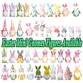 thumbnail image 1 of Easter Bunny Gnome Plush with Carrot Ornament Decoration, Faceless Dwarf Doll for Party Styling, Cute Spring Home Tabletop Accent Easter Holiday Gift, HAODEJW, Blue, 1 of 7