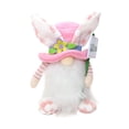 thumbnail image 1 of Easter Bunny Gnome Plush - Weighted Body & Beard, Scandinavian Tomte Spring Home Decor, 1 of 7