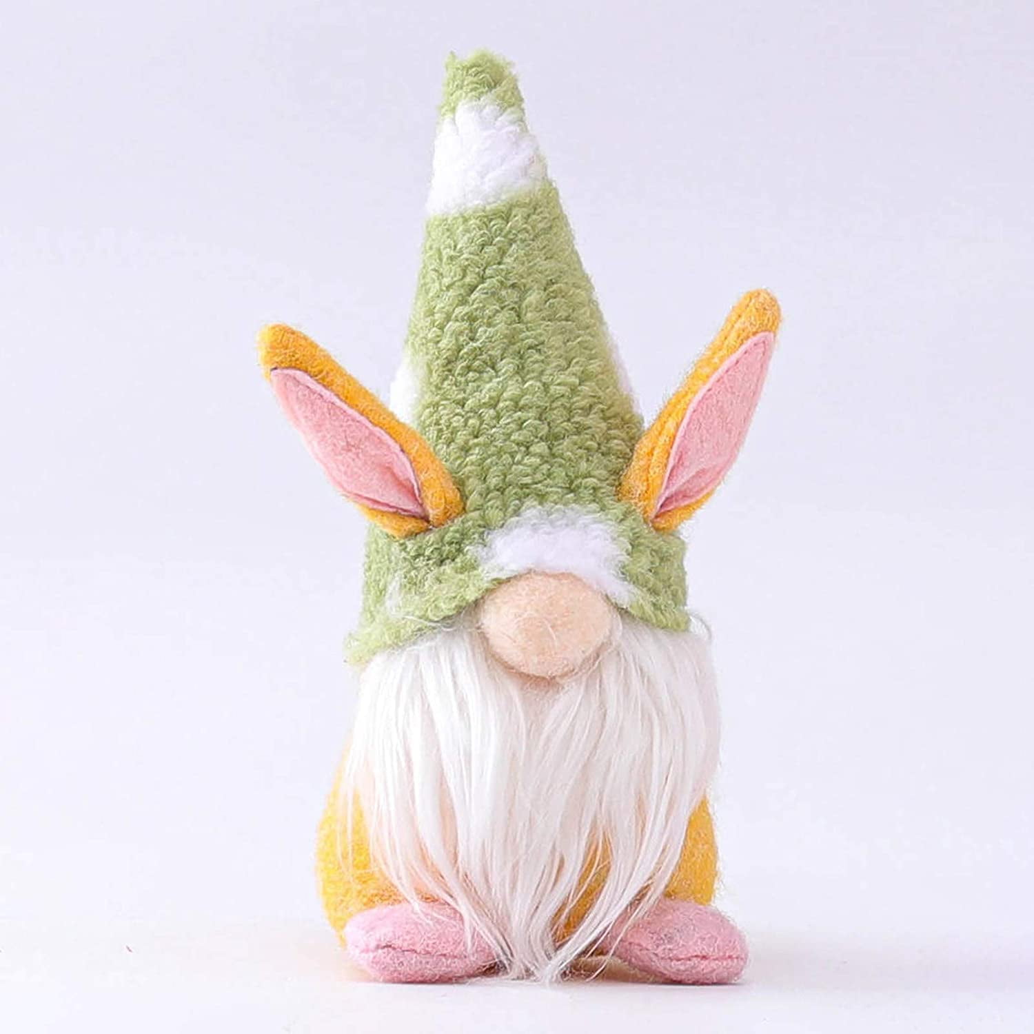 Easter Gnomes Decorations for Home,2 Pack Cute Bunny Tiered Tray Spring  Plush Gnome House Decor Handmade Swedish Tomte Elfs Dwarf Rabbit Doll 