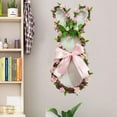 thumbnail image 1 of Easter Bunny Grapevine Wreath - Handmade Rattan Ring Door Hanging for Home Wall & Porch Decor, Cute Rabbit Themed Garland, Spring Easter Front Door Accent, DIY Holiday Decor Pendant, 20*6in, Colorful, 1 of 8