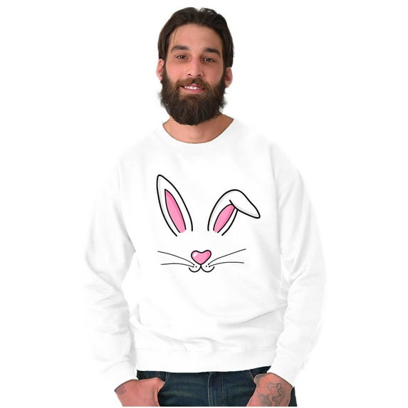 Easter Bunny Halloween Costume Women Crewneck Sweatshirt Brisco Brands S