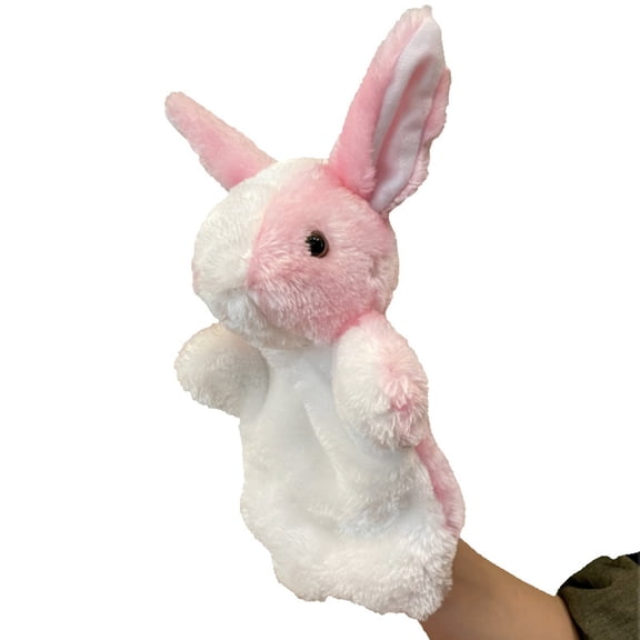 Easter Bunny Hand Puppet Toy Soft And Interactive Animal Doll For Kids Plush Toy Birthday Gift