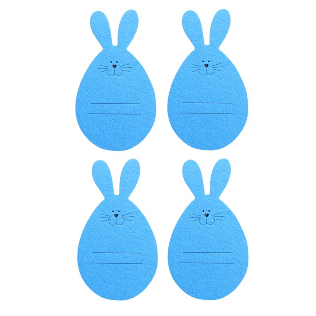 Easter Bunny Head And Fork Bag Rabbit Head Cutlery Set 4 Sets Three