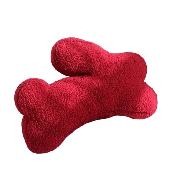 Easter Bunny Hug Pillow, 21x15" Super Soft Teddy Velvet Rabbit Silhouette Cuddle Cushion, For Living Room Sofa & Bedroom Decor, Spring & Easter Gifts