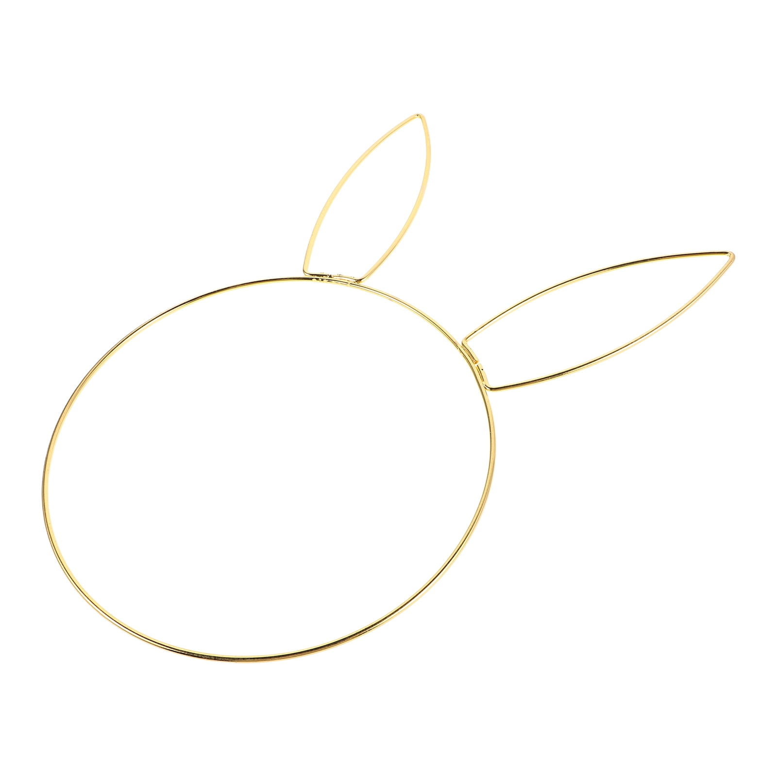 Easter Bunny Iron Ring Bunny Circle Wreath Easter Bunny Ornament Rabbit Metal Wreath Bunny Floral Wreath