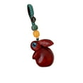 Easter Bunny Keychain Rabbit Wood Bunny Key Ring for Women Purse Car