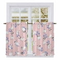 thumbnail image 1 of Easter Bunny Kitchen Curtain for Berdoom Living Room Cafe 54 Inch Length, Spring Purple Flower Rustic Rabbit Pink Tiers Curtains Light Filtering Drapes Rod Pocket Window Treatment 2 Panels 52"Wx54"L, 1 of 8