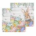 thumbnail image 1 of Easter Bunny Kitchen Dish Towels for Drying Dishes Set of 2, Colorful Easter Eggs Eucalyptus Grey Wooden Waffle Weave Microfiber Hand Tea Bathroom Towels Quick Dry & Absorbent Towel 12x12, 1 of 7
