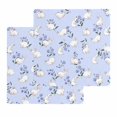 thumbnail image 1 of Easter Bunny Kitchen Dish Towels for Drying Dishes Set of 2, Spring Purple Flower Rustic Rabbit Blue Waffle Weave Microfiber Hand Tea Bathroom Towels Quick Dry & Absorbent Towel 12x12, 1 of 7