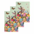 thumbnail image 1 of Easter Bunny Kitchen Dish Towels for Drying Dishes Set of 3, Colorful Eggs Spring Tulips Flower Green Waffle Weave Microfiber Hand Tea Bathroom Towels Quick Dry & Absorbent Towel 15.7x23.6, 1 of 7