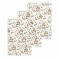 thumbnail image 1 of Easter Bunny Kitchen Dish Towels for Drying Dishes Set of 3, Spring Easter Eggs Botanical Waffle Weave Microfiber Hand Tea Bathroom Towels Quick Dry & Absorbent Towel 15.7x23.6, 1 of 7