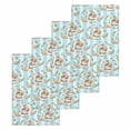 thumbnail image 1 of Easter Bunny Kitchen Dish Towels for Drying Dishes Set of 4, Spring Easter Eggs Botanical Blue Striped Waffle Weave Microfiber Hand Tea Bathroom Towels Quick Dry & Absorbent Towel 15.7x23.6, 1 of 7