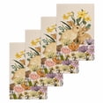 thumbnail image 1 of Easter Bunny Kitchen Dish Towels for Drying Dishes Set of 4, Spring Floral Vintage Botanical Rabbits Beige Waffle Weave Microfiber Hand Tea Bathroom Towels Quick Dry & Absorbent Towel 15.7x23.6, 1 of 7
