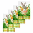 thumbnail image 1 of Easter Bunny Kitchen Dish Towels for Drying Dishes Set of 4, Spring Garden Floral Botanical Plaid Rustic Waffle Weave Microfiber Hand Tea Bathroom Towels Quick Dry & Absorbent Towel 15.7x23.6, 1 of 7