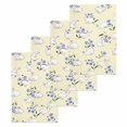 thumbnail image 1 of Easter Bunny Kitchen Dish Towels for Drying Dishes Set of 4, Spring Purple Flower Rustic Rabbit Yellow Waffle Weave Microfiber Hand Tea Bathroom Towels Quick Dry & Absorbent Towel 15.7x23.6, 1 of 7