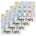 thumbnail image 1 of Easter Bunny Kitchen Dish Towels for Drying Dishes Set of 4, Spring Watercolor Polka Dot Flower Plaid Blue Waffle Weave Microfiber Hand Tea Bathroom Towels Quick Dry & Absorbent Towel 12x12, 1 of 7