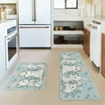 thumbnail image 1 of Easter Bunny Kitchen Rugs Sets 2 Piece,Cute Kitchen Mat Soft Non Slip Washable, Floor Mats for Living Room, Office,Home Decor Blue 47.24x15.75in/23.62x15.75in, 1 of 6