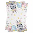 thumbnail image 1 of Easter Bunny Kitchen Towels Set of 2, Water Absorbent Dish Towel, Blue Easter Eggs Spring Floral Butterflies Decorative Hand Towels - Quick Drying Cloth for Cooking Baking, 18x28 Inch, 1 of 8