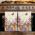 thumbnail image 1 of Easter Bunny Kitchen Towels Set of 4, Colorful Eggs Spring Tulips Flower Vintage Absorbent Dish Towels for Kitchen, Microfiber Hand Towel, Quick Drying Tea Towel for Cleaning Decorative Dishcloths, 1 of 7