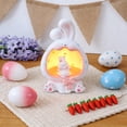 thumbnail image 1 of Easter Bunny LED Night Lamp, Resin Rabbit Light for Room Desk Decor, Glowing Bunny Ornament for Festival Home Display, 1 of 6