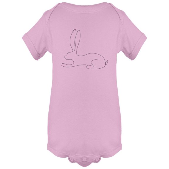 Easter Bunny Line Drawing   Bodysuit Infant -Image by Shutterstock,  Newborn