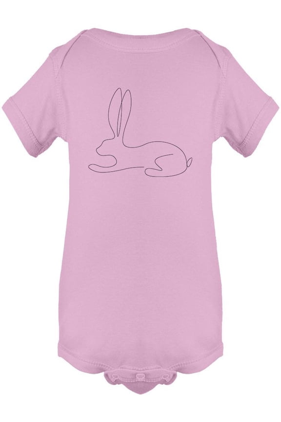 Easter Bunny Line Drawing Bodysuit Infant -Image by Shutterstock, Newborn