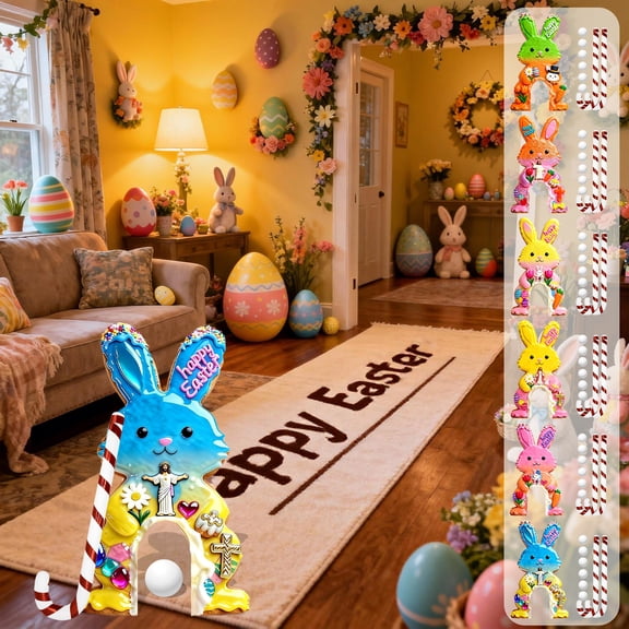 Easter Bunny Mini Golf Game Set - Backyard and Kids Party Activity for Easter, Spring, and Outdoor Fun