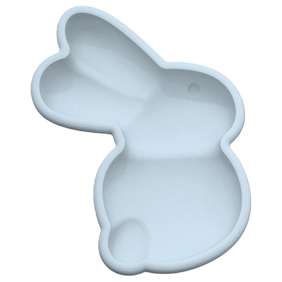 Easter Bunny Molds 1pc Bunny Cake Pan Rabbit Cake Mold Silicone Cute Cake Molds Jumbo Bunny Breakable Chocolate Gummy Mold for Baking Easter Day Party Cake Dessert Giant Gummy - Blue