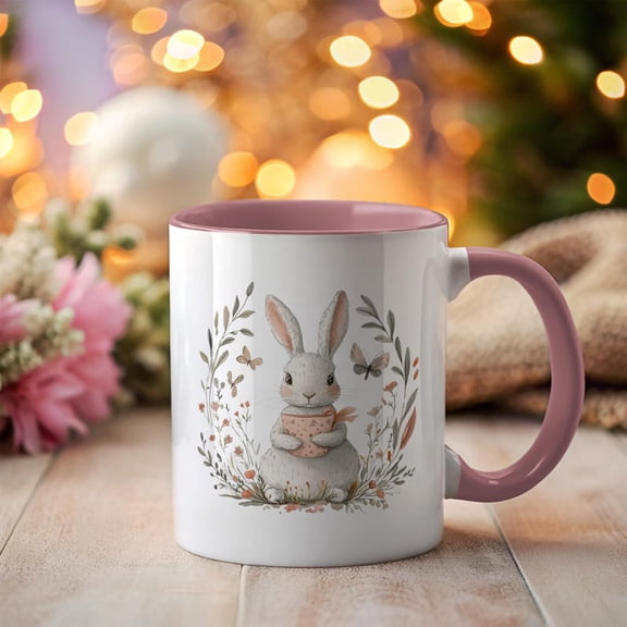 Easter Bunny Mug Coquette Easter Vibes Cute Rabbioffee Cup Gir1l Easter Basket BruS1Hstroke Easter Bunnpring mug for her P1eter Rabbit