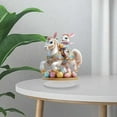 thumbnail image 1 of Easter Bunny Mushroom Cabin 2D Decor - Cute Egg-Themed Home Ornament, Christmas & Valentine's Day Preppy Accent, Festive Easter Tabletop & Shelf Decor, Durable Acrylic Flat Decoration for Spring, C, 1 of 7