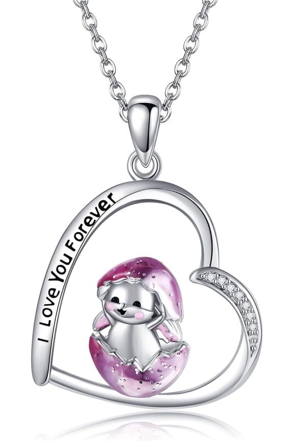 Easter Bunny Necklace Sterling Silver Bunny Pendant Necklace Easter Jewelry Bunny Gifts for Women