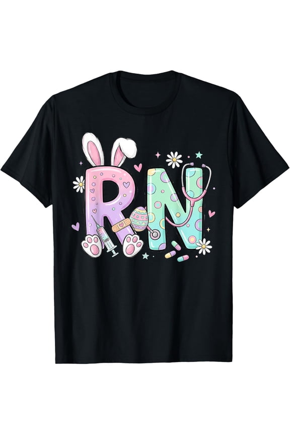 Easter Bunny Nurse Registered Nursing Medical Womens T-Shirt