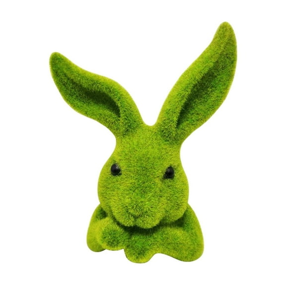 Easter Bunny Ornament Artificial Green Rabbits Head Sculpture Garden Decoration Holiday Decorations Party Favors Table And Home Decoration