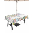 thumbnail image 1 of Easter Bunny Outdoor Tablecloth - 52x70 Inch Rectangle Dining Table Cover, Eucalyptus Leaves Spring Easter Eggs Country Waterproof Outdoor Table Cloth with Umbrella Hole & Zipper for Picnic/Patio, 1 of 7