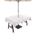 thumbnail image 1 of Easter Bunny Outdoor Tablecloth - 52x70 Inch Rectangle Dining Table Cover, Pink Eggs Cute Rabbits Cartoon Waterproof Outdoor Table Cloth with Umbrella Hole & Zipper for Picnic/Patio/Party, 1 of 7