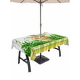 thumbnail image 1 of Easter Bunny Outdoor Tablecloth - 52x70 Inch Rectangle Dining Table Cover, Spring Garden Floral Botanical Gray Plaid Waterproof Outdoor Table Cloth with Umbrella Hole & Zipper for Picnic/Patio/Party, 1 of 7