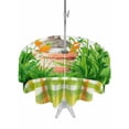 thumbnail image 1 of Easter Bunny Outdoor Tablecloth - 54 Inch Round Dining Table Cover, Spring Garden Floral Botanical Plaid Rustic Waterproof Outdoor Table Cloth with Umbrella Hole & Zipper for Picnic/Patio/Party, 1 of 7