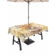 thumbnail image 1 of Easter Bunny Outdoor Tablecloth - 54x80 Inch Rectangle Dining Table Cover, Spring Yellow Floral Rabbit Scarf Botanical Waterproof Outdoor Table Cloth with Umbrella Hole & Zipper for Picnic/Patio, 1 of 7