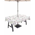 thumbnail image 1 of Easter Bunny Outdoor Tablecloth - 60x120 Inch Rectangle Dining Table Cover, Cute Rabbits Green Eggs Spring Tulips Waterproof Outdoor Table Cloth with Umbrella Hole & Zipper for Picnic/Patio/Party, 1 of 7