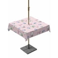thumbnail image 1 of Easter Bunny Outdoor Tablecloth - 60x60 Inch Square Dining Table Cover, Cute Rabbits Eggs Tulips Flowers Rustic Pink Waterproof Outdoor Table Cloth with Umbrella Hole & Zipper for Picnic/Patio/Party, 1 of 7