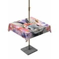 thumbnail image 1 of Easter Bunny Outdoor Tablecloth - 60x60 Inch Square Dining Table Cover, Spring Pink Flowers Rabbit Pastoral Botanical Waterproof Outdoor Table Cloth with Umbrella Hole & Zipper for Picnic/Patio/Party, 1 of 7