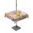 thumbnail image 1 of Easter Bunny Outdoor Tablecloth - 60x60 Inch Square Dining Table Cover, Spring Purple Flowers Scarf Rabbit Pastoral Waterproof Outdoor Table Cloth with Umbrella Hole & Zipper for Picnic/Patio/Party, 1 of 7
