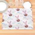 thumbnail image 1 of Easter Bunny Pattern Placemat Cotton Linen Fabric Table Mats Family Dinner Tableware Kitchen Table Mat, 1 of 7