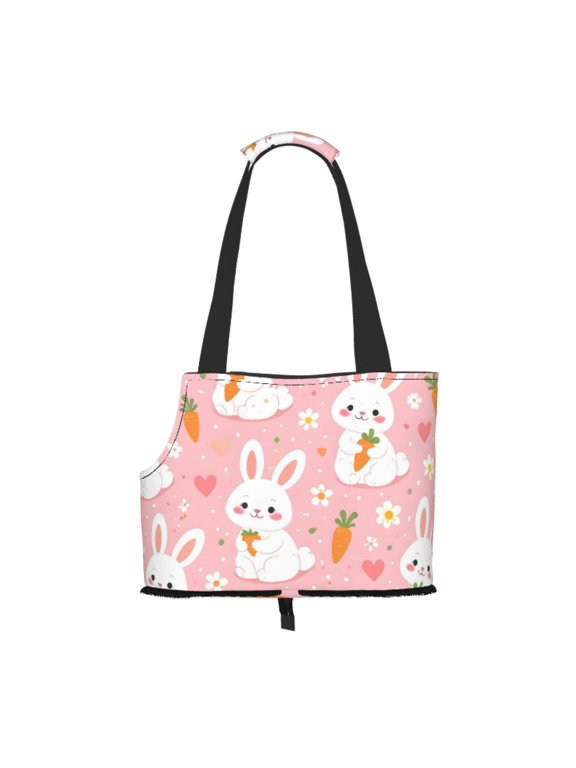 Easter Bunny Pet Tote Bag Lightweight Shoulder Bag for Shopping and Travel