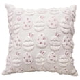 thumbnail image 1 of Easter Bunny Pillow Cover 18"x18", Tufted Rabbit Pattern Decorative Cushion Case, Cozy Spring Holiday Pillowcase for Home Sofa & Bed Decor (1pcs), 1 of 6