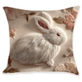 thumbnail image 1 of Easter Bunny Pillow Cover, 3D Embroidered Print Decorative Cushion Cover for Sofa, Bed & Living Room, 1 of 7