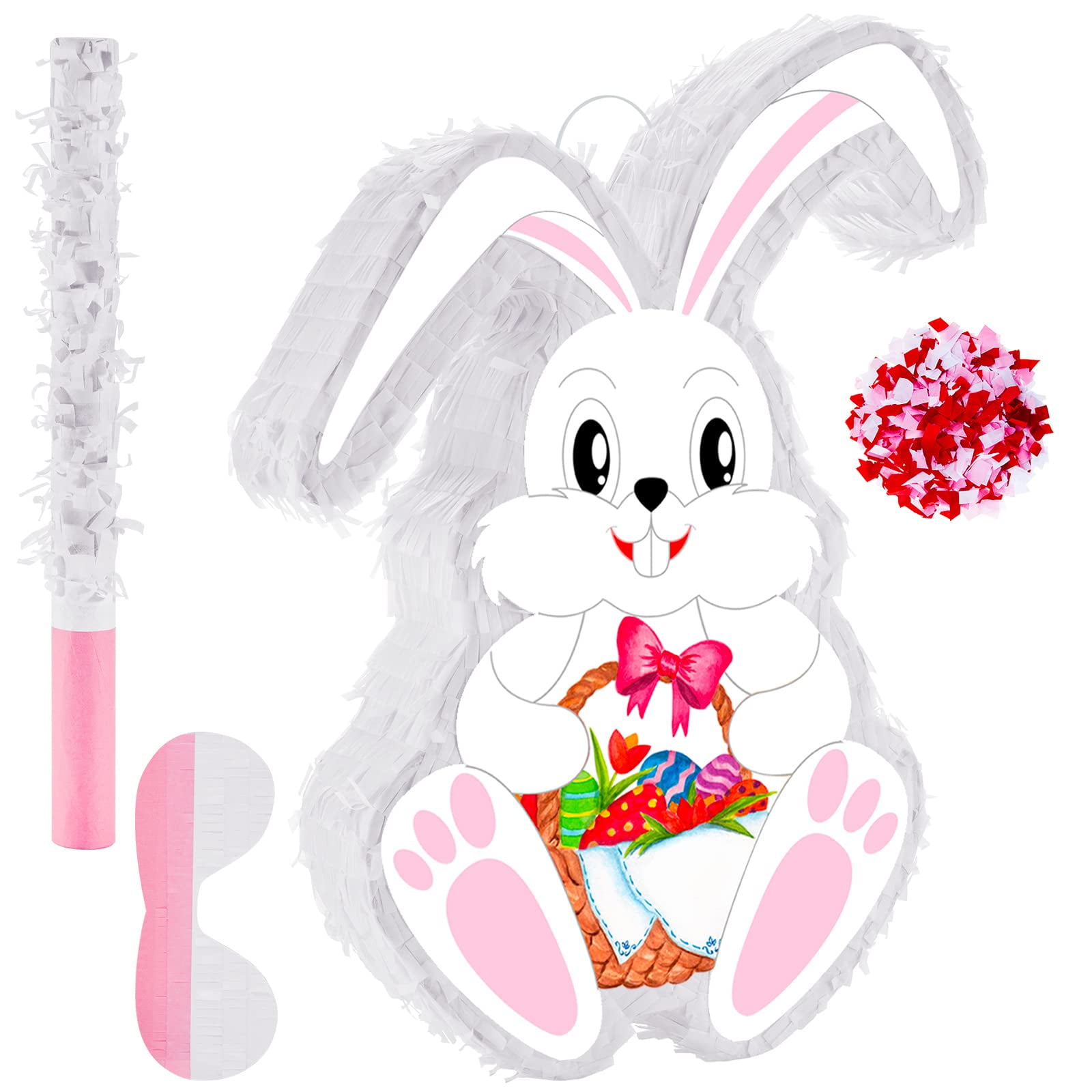 Easter Bunny Pinata White CM31 Cute Rabbit Pinata with Large Ears ...