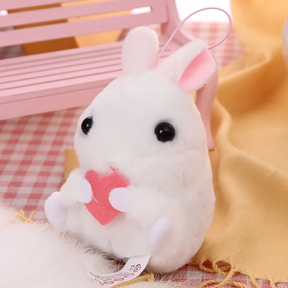 Easter Bunny Plush, 5 Inch Small Rabbit Stuffed Animals, Soft Plush Doll for Easter Basket Stuffers, Spring Home Decor for Mantle Shelf, Easter Gifts for Kids Easter Decorations