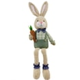 thumbnail image 1 of Easter Bunny Plush Decoration – Cute Standing Rabbit Doll for Tabletop, Shelf, Tiered Tray, Home Easter Decor & Holiday Gifting, 1 of 5